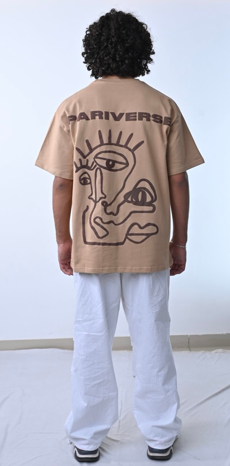 eye conic beige tee rated #1 streetwear clothing brand in India pariverse