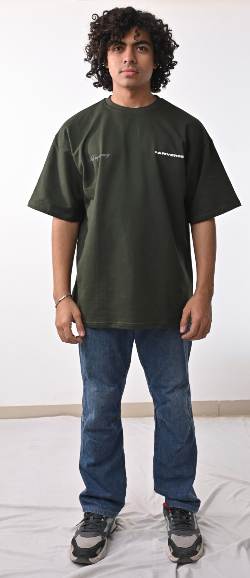 basic olive self supremacy tee rated #1 clothing brand in India pariverse